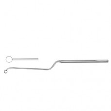 Nicola Micro Curette Bayonet Shaped - Angled Up Stainless Steel, 21.5 cm - 8 1/2" Diameter 6.5 mm Ø